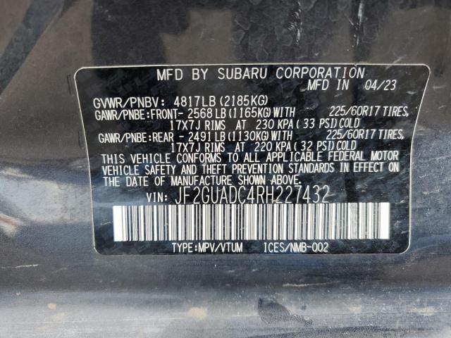 Photo 13 VIN: JF2GUADC4RH227432 - SUBARU CROSSTREK 