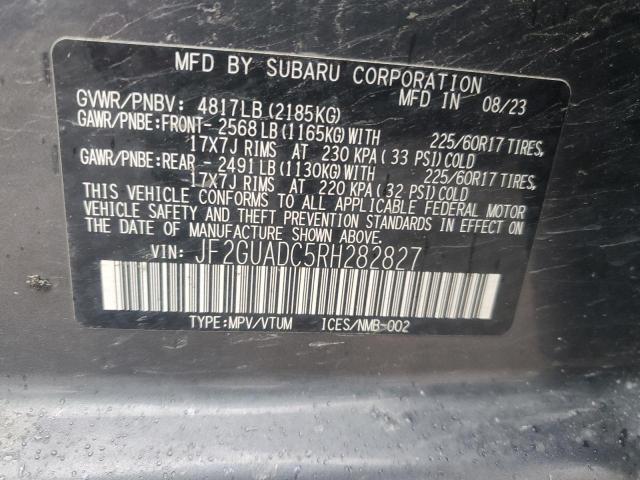 Photo 13 VIN: JF2GUADC5RH282827 - SUBARU CROSSTREK 