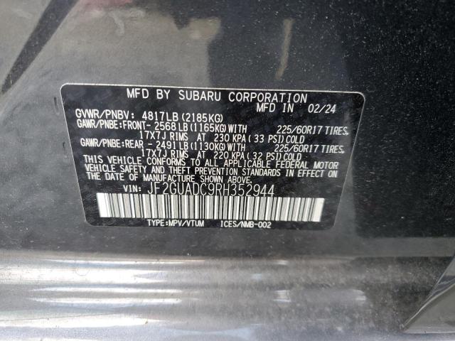 Photo 12 VIN: JF2GUADC9RH352944 - SUBARU CROSSTREK 