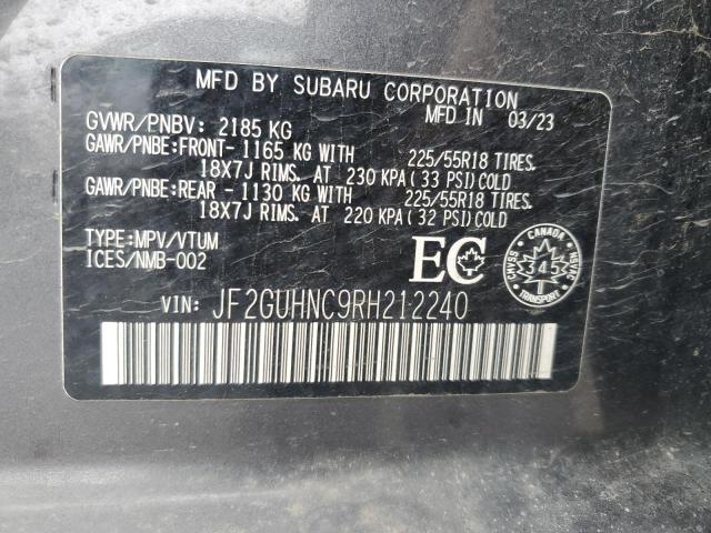 Photo 12 VIN: JF2GUHNC9RH212240 - SUBARU CROSSTREK 