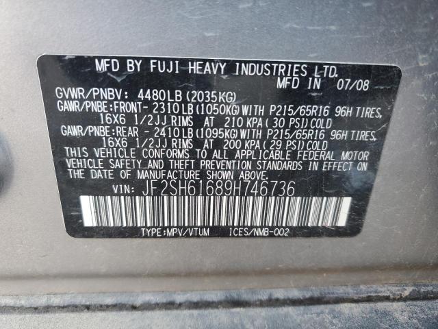 Photo 12 VIN: JF2SH61689H746736 - SUBARU FORESTER 2 