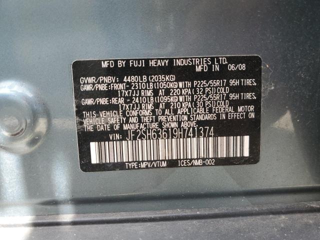 Photo 12 VIN: JF2SH63619H741374 - SUBARU FORESTER 