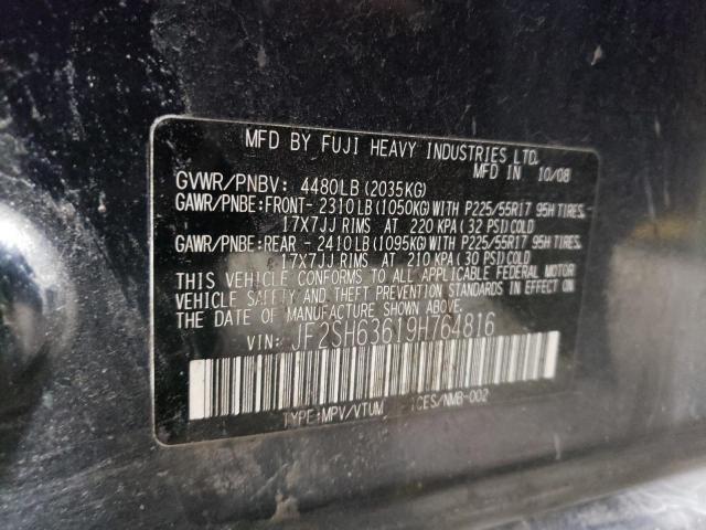 Photo 11 VIN: JF2SH63619H764816 - SUBARU FORESTER 