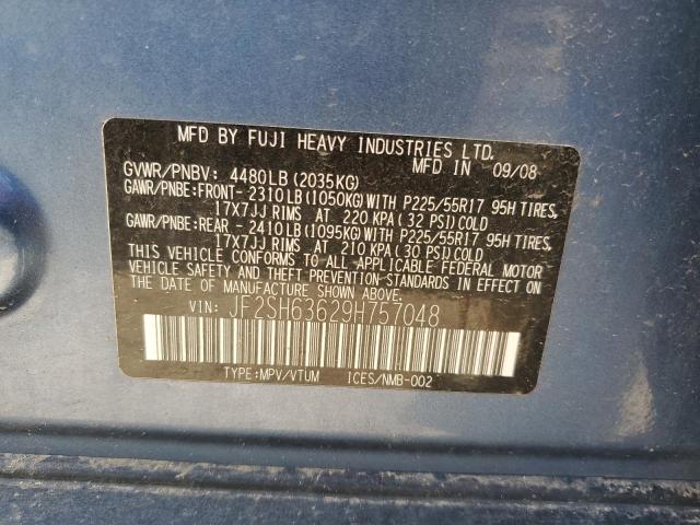 Photo 11 VIN: JF2SH63629H757048 - SUBARU FORESTER 2 