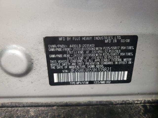 Photo 11 VIN: JF2SH63659H709821 - SUBARU FORESTER 