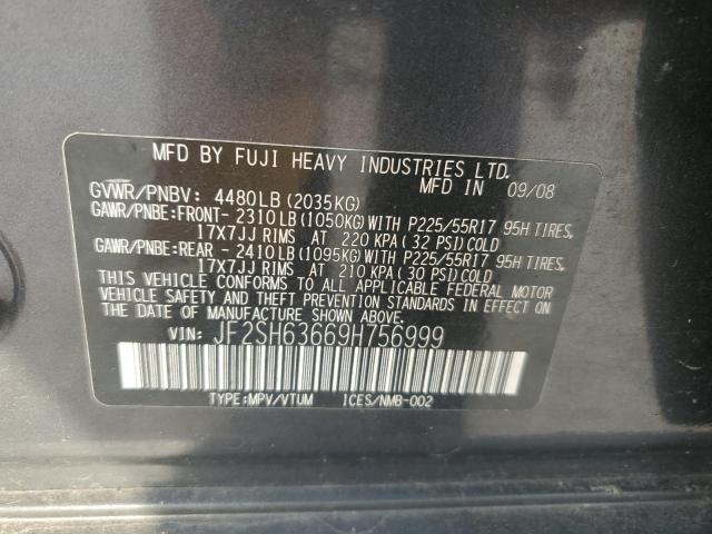 Photo 12 VIN: JF2SH63669H756999 - SUBARU FORESTER 2 