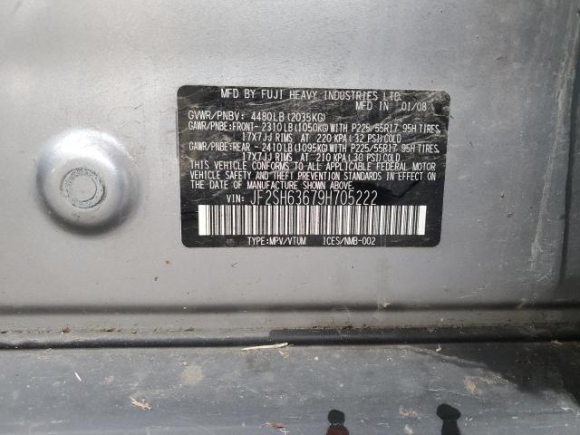 Photo 12 VIN: JF2SH63679H705222 - SUBARU FORESTER 