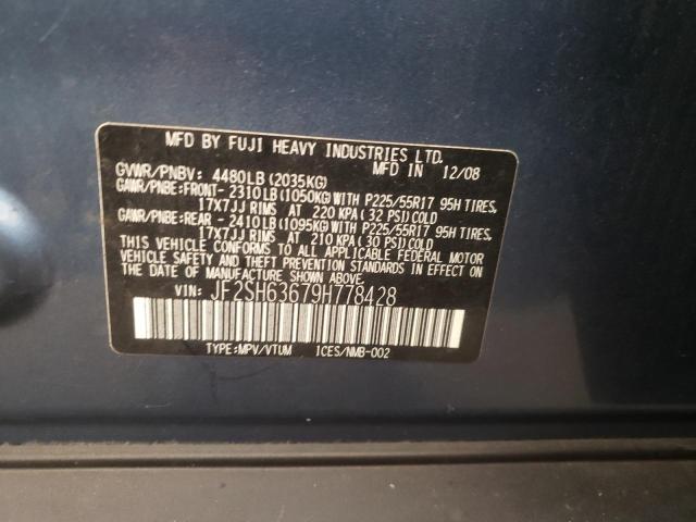 Photo 11 VIN: JF2SH63679H778428 - SUBARU FORESTER 2 