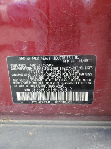 Photo 11 VIN: JF2SH63679H788912 - SUBARU FORESTER 