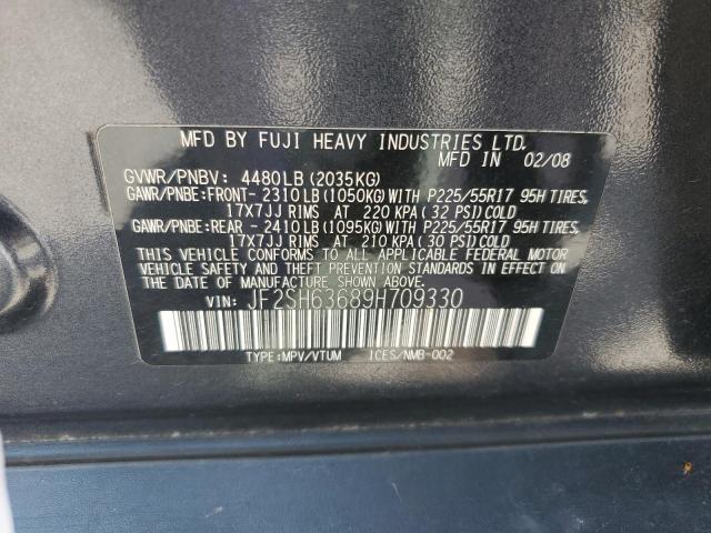 Photo 12 VIN: JF2SH63689H709330 - SUBARU FORESTER 2 