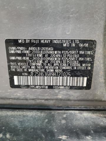 Photo 11 VIN: JF2SH63689H721025 - SUBARU FORESTER 