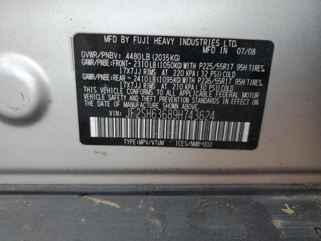 Photo 12 VIN: JF2SH63689H743624 - SUBARU FORESTER 2 