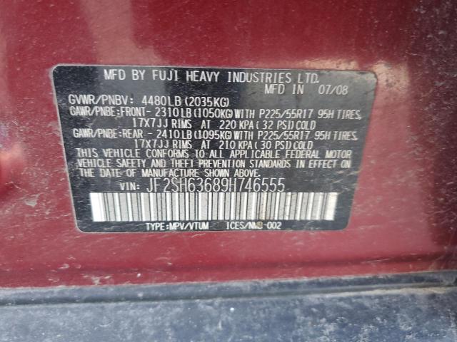 Photo 12 VIN: JF2SH63689H746555 - SUBARU FORESTER 2 