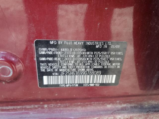 Photo 12 VIN: JF2SH63699G788089 - SUBARU FORESTER 