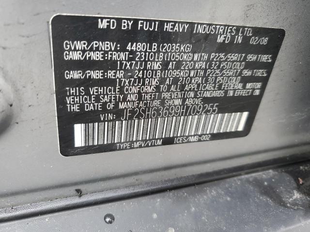 Photo 12 VIN: JF2SH63699H709255 - SUBARU FORESTER 