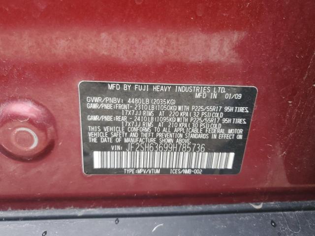 Photo 11 VIN: JF2SH63699H785736 - SUBARU FORESTER 