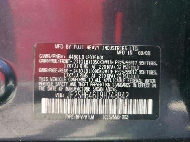 Photo 12 VIN: JF2SH64619H748842 - SUBARU FORESTER 2 