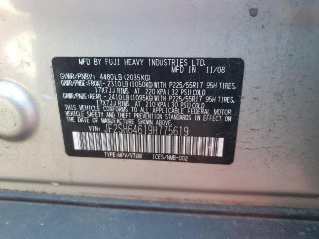 Photo 12 VIN: JF2SH64619H775619 - SUBARU FORESTER 