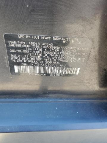 Photo 11 VIN: JF2SH64639H741598 - SUBARU FORESTER 2 