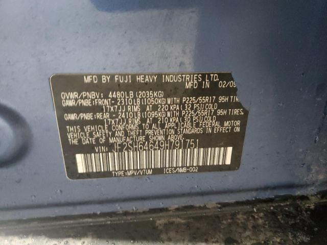 Photo 12 VIN: JF2SH64649H791751 - SUBARU FORESTER 