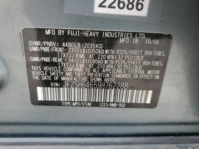 Photo 11 VIN: JF2SH64659H762288 - SUBARU FORESTER 