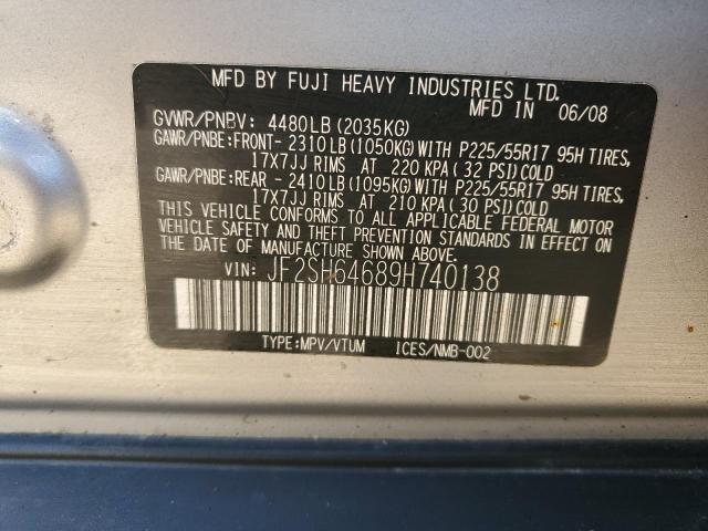 Photo 12 VIN: JF2SH64689H740138 - SUBARU FORESTER 