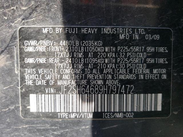 Photo 12 VIN: JF2SH64689H797472 - SUBARU FORESTER 