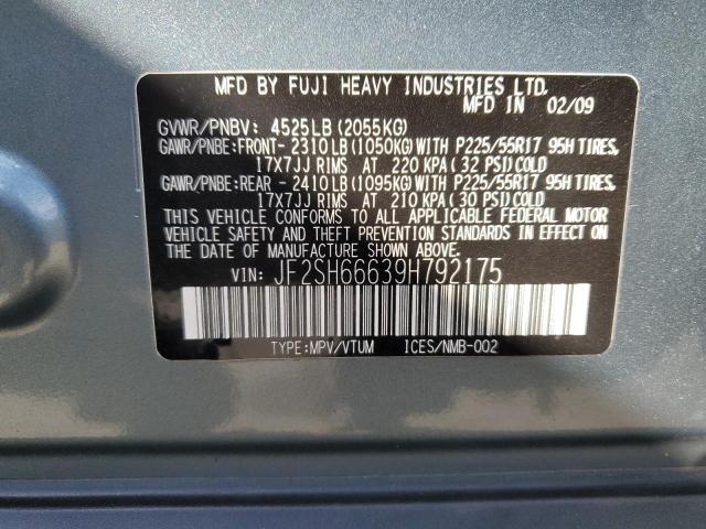 Photo 12 VIN: JF2SH66639H792175 - SUBARU FORESTER 2 