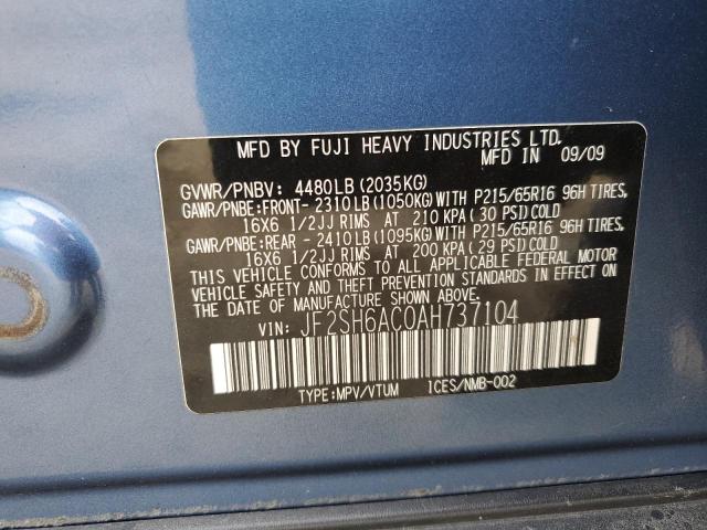 Photo 12 VIN: JF2SH6AC0AH737104 - SUBARU FORESTER 2 