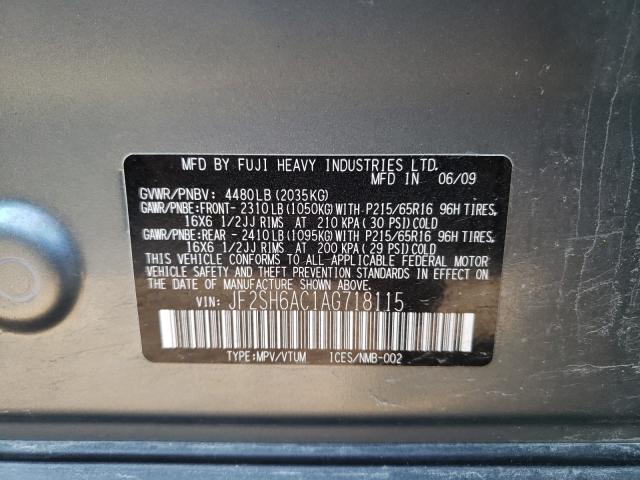 Photo 9 VIN: JF2SH6AC1AG718115 - SUBARU FORESTER 2 