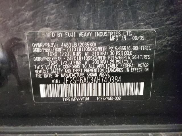 Photo 9 VIN: JF2SH6AC3AH740384 - SUBARU FORESTER 2 