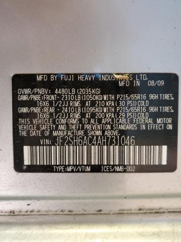 Photo 13 VIN: JF2SH6AC4AH731046 - SUBARU FORESTER 