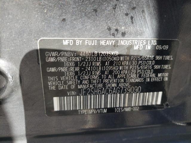 Photo 9 VIN: JF2SH6AC6AG739090 - SUBARU FORESTER 2 