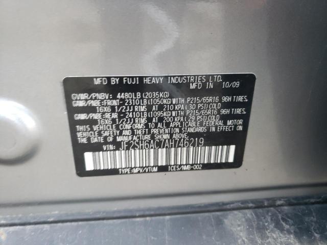 Photo 13 VIN: JF2SH6AC7AH746219 - SUBARU FORESTER 2 