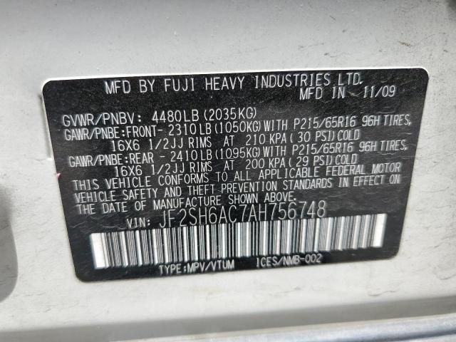 Photo 12 VIN: JF2SH6AC7AH756748 - SUBARU FORESTER 