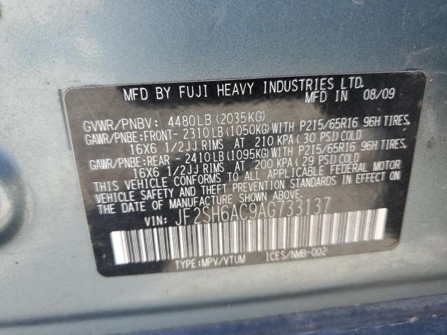 Photo 12 VIN: JF2SH6AC9AG733137 - SUBARU FORESTER 2 