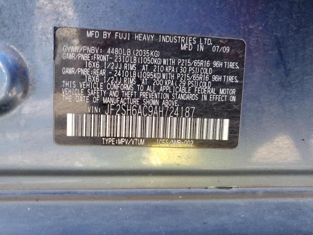 Photo 11 VIN: JF2SH6AC9AH724187 - SUBARU FORESTER 