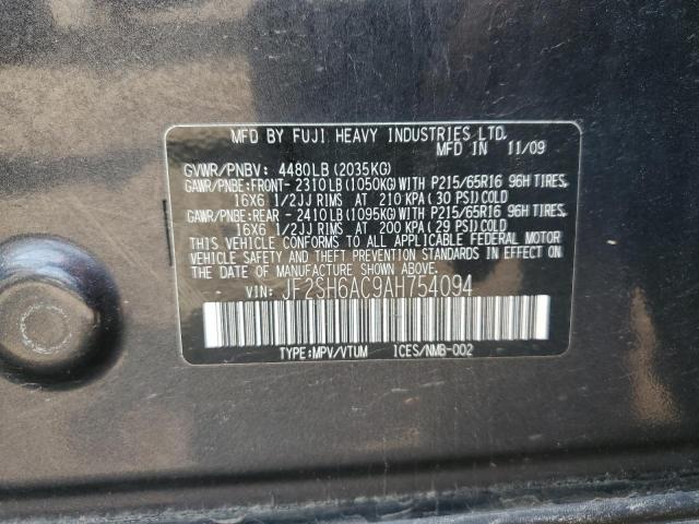 Photo 11 VIN: JF2SH6AC9AH754094 - SUBARU FORESTER 2 