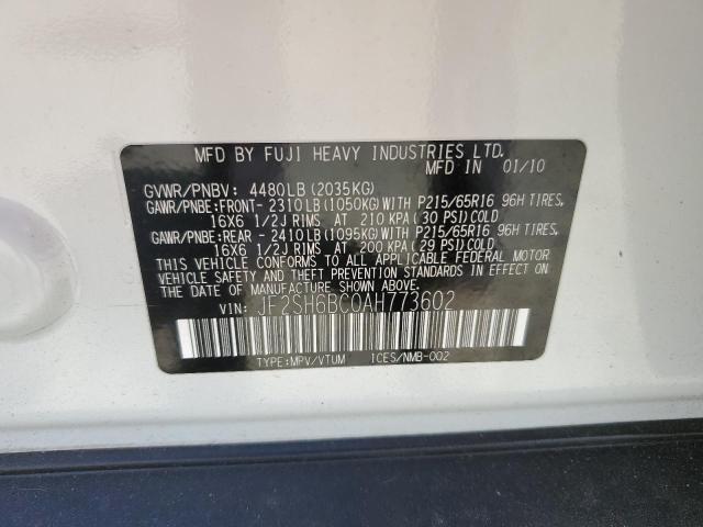 Photo 12 VIN: JF2SH6BC0AH773602 - SUBARU FORESTER X 