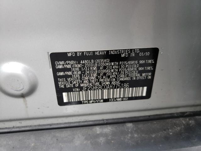 Photo 9 VIN: JF2SH6BC0AH775186 - SUBARU FORESTER X 