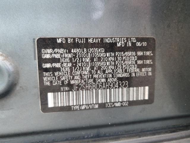 Photo 12 VIN: JF2SH6BC6AH904323 - SUBARU FORESTER X 