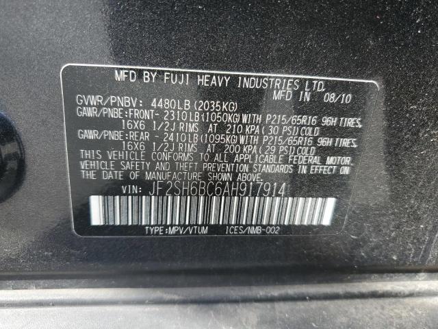 Photo 12 VIN: JF2SH6BC6AH917914 - SUBARU FORESTER 