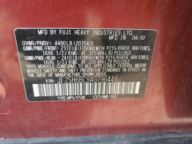 Photo 11 VIN: JF2SH6BC9AG796446 - SUBARU FORESTER 