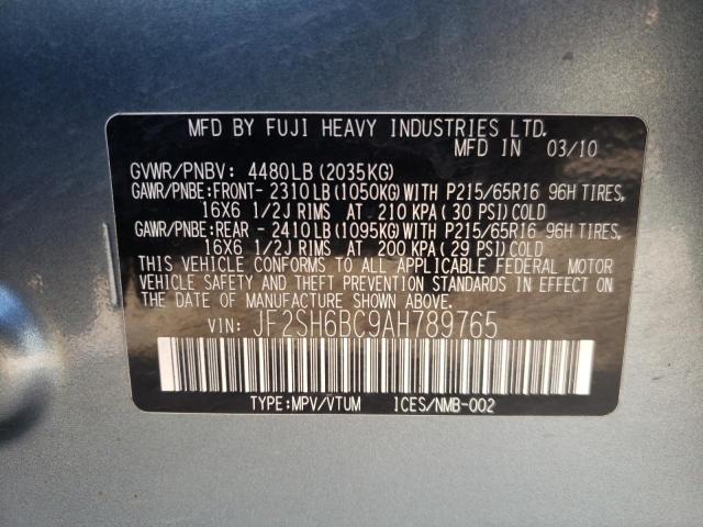 Photo 11 VIN: JF2SH6BC9AH789765 - SUBARU FORESTER 