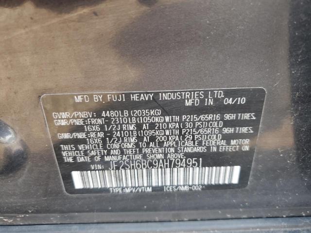 Photo 9 VIN: JF2SH6BC9AH794951 - SUBARU FORESTER X 