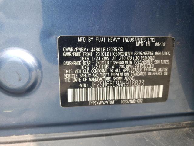 Photo 12 VIN: JF2SH6BC9AH916823 - SUBARU FORESTER X 