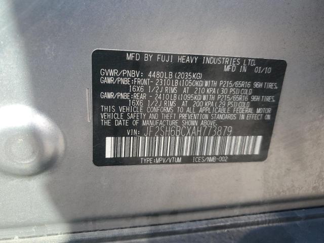 Photo 12 VIN: JF2SH6BCXAH773879 - SUBARU FORESTER 