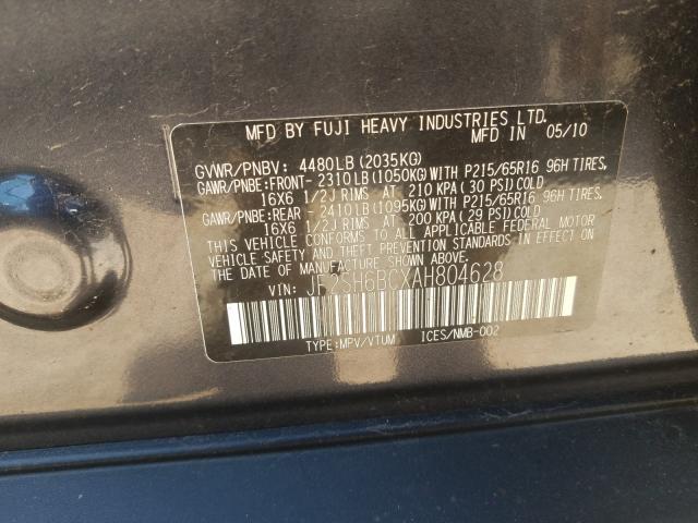 Photo 9 VIN: JF2SH6BCXAH804628 - SUBARU FORESTER X 