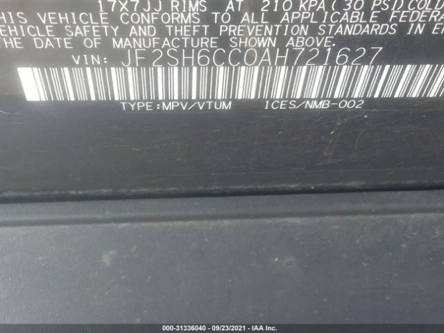 Photo 8 VIN: JF2SH6CC0AH721627 - SUBARU FORESTER 