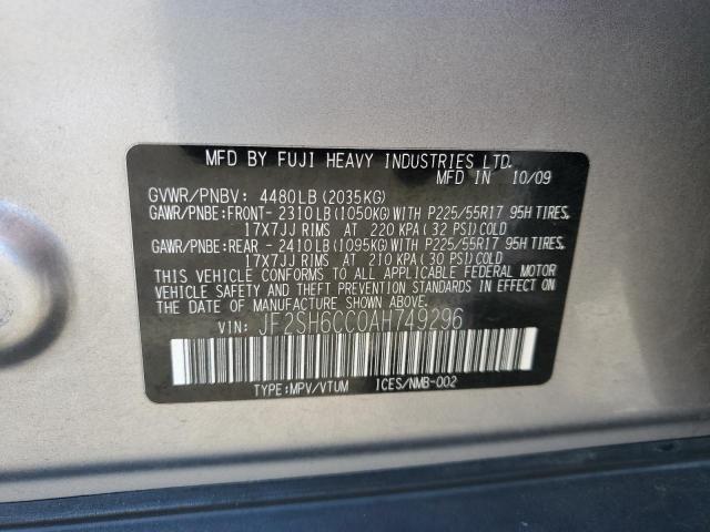 Photo 11 VIN: JF2SH6CC0AH749296 - SUBARU FORESTER 